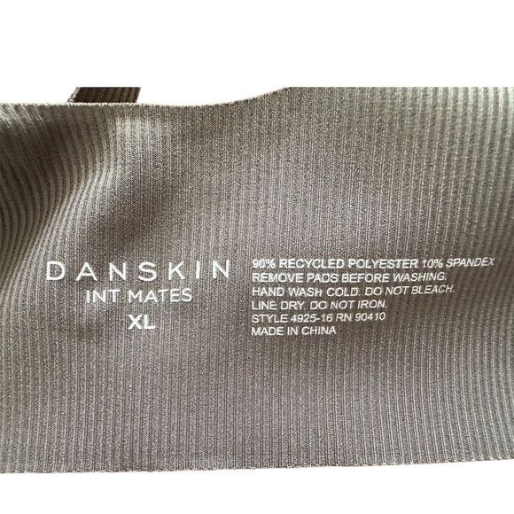 Danskin Women's XL Gray Seamless Ribbed Bralette Wireless Bra - Picture 3 of 4